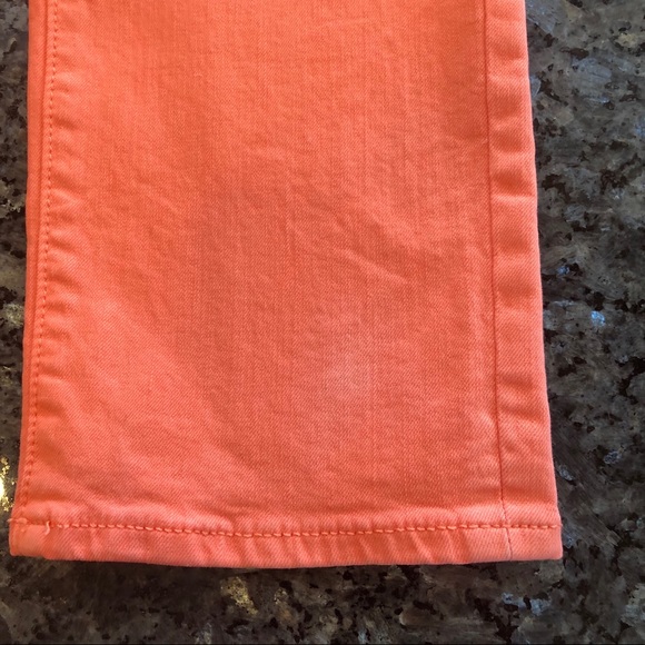 2xHP🎉ANN TAYLOR Orange Modern Fit Skinny Jeans - Picture 9 of 10